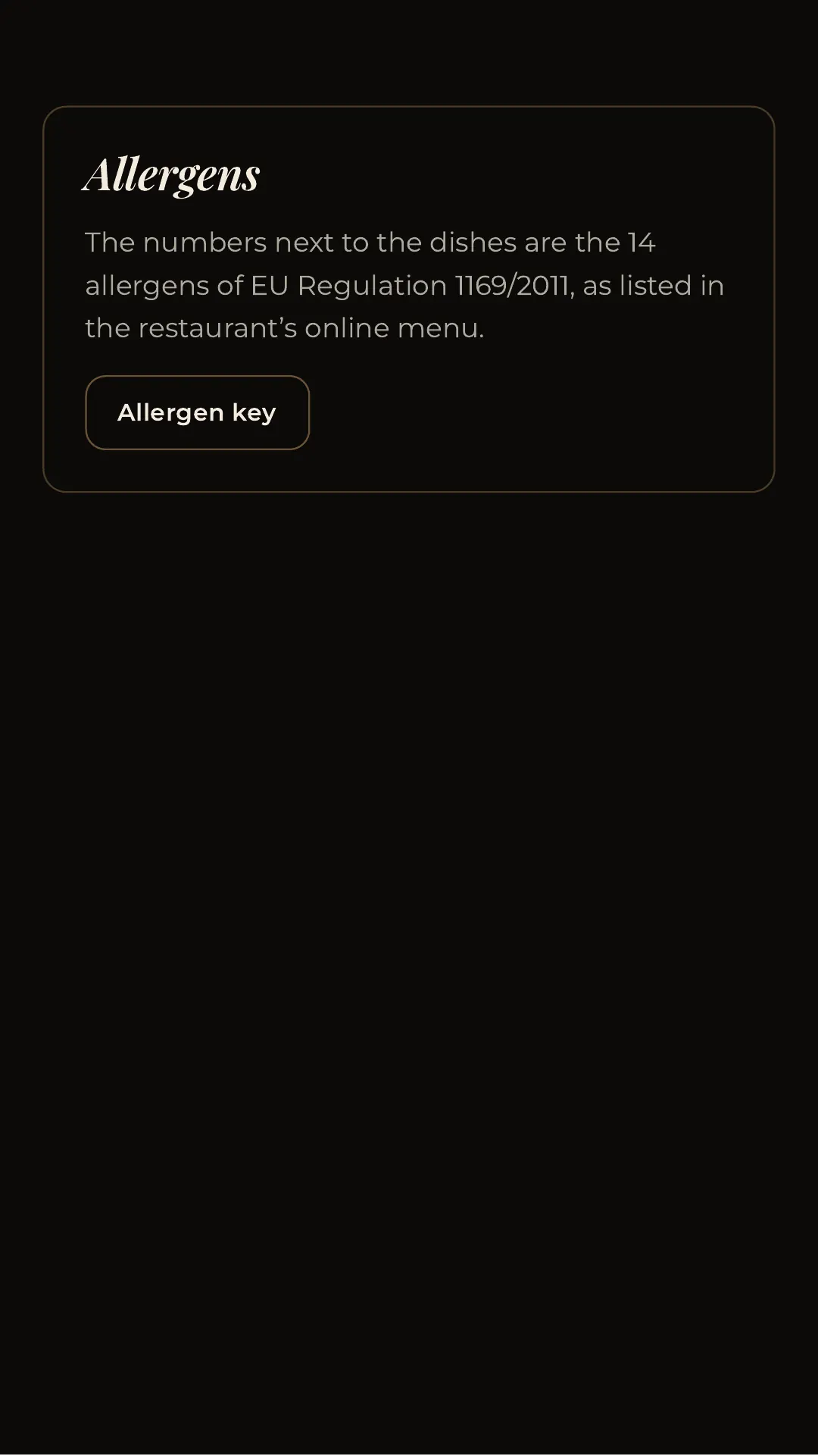 Full menu, page 32 of 32
