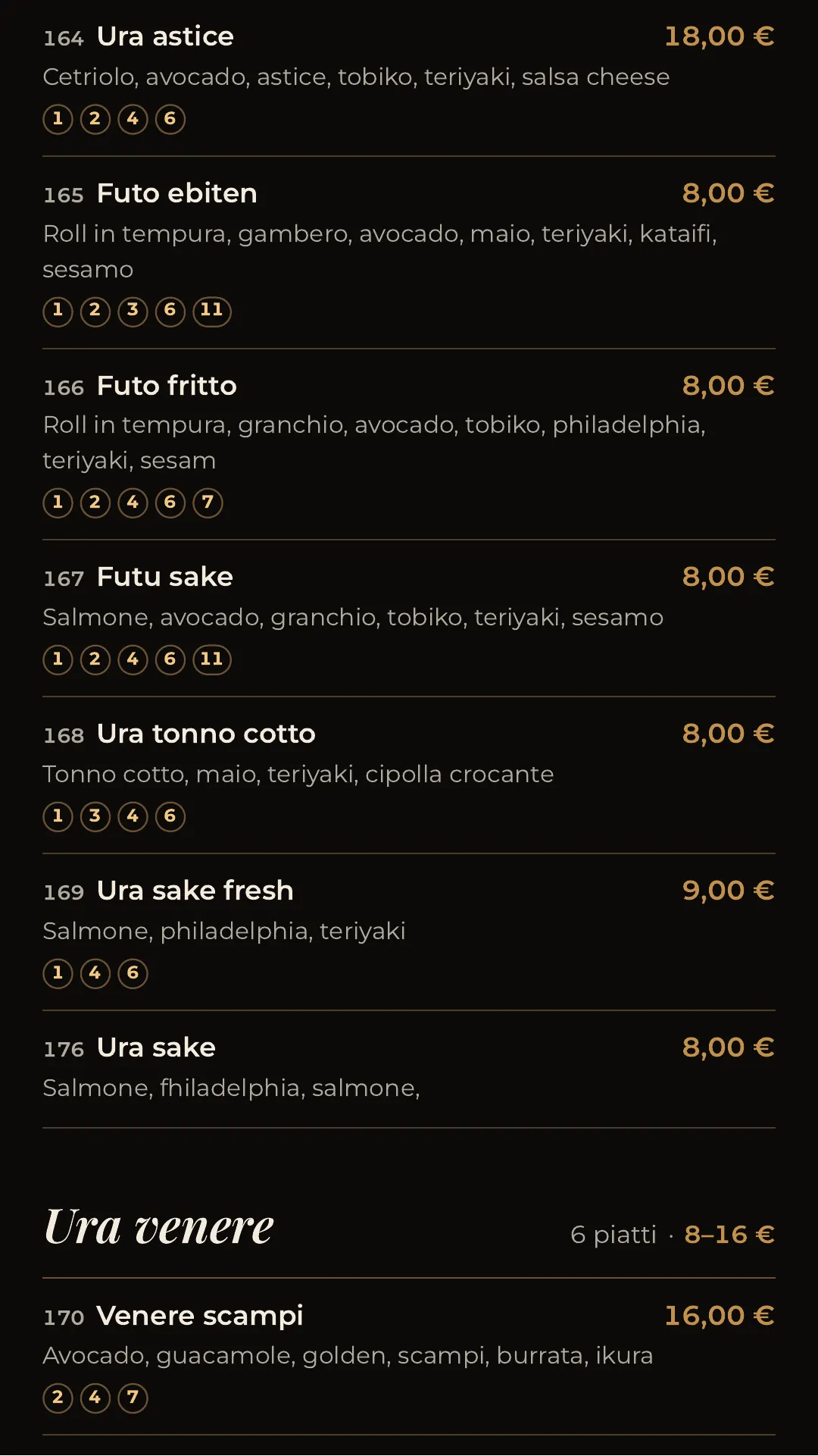 Menù completo, pagina 16 di 32