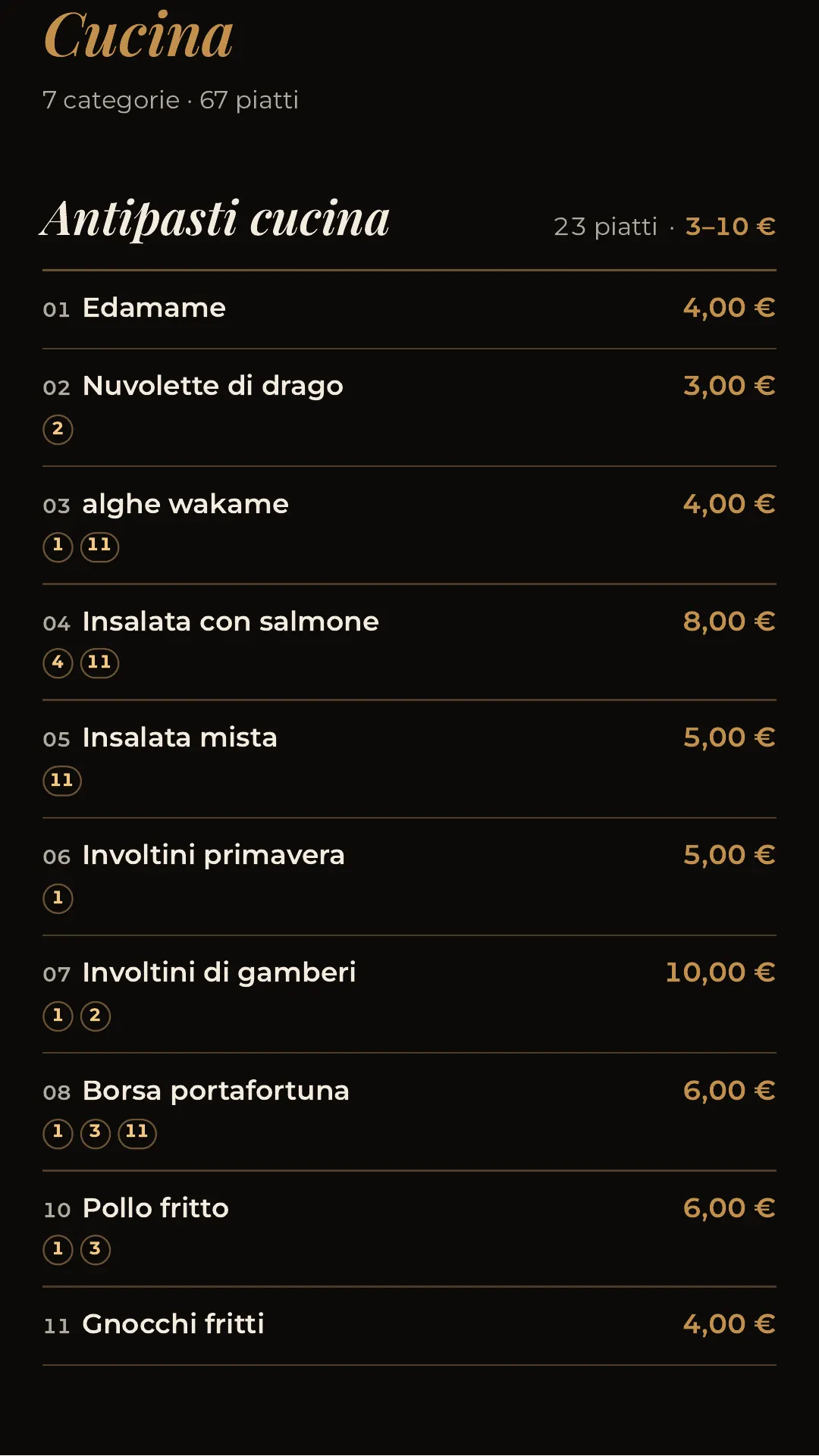 Menù completo, pagina 19 di 32
