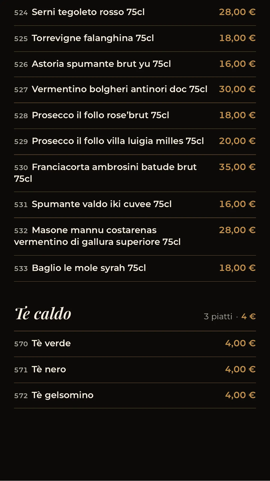 Menù completo, pagina 29 di 32